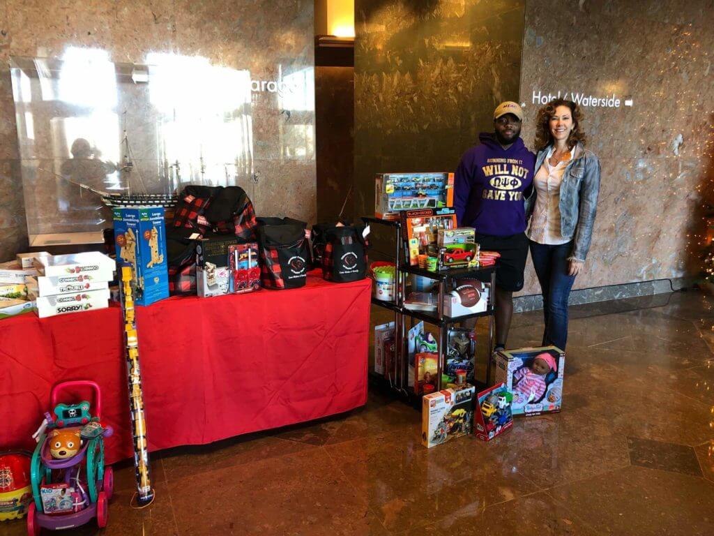 Volunteers gather gifts for foster children